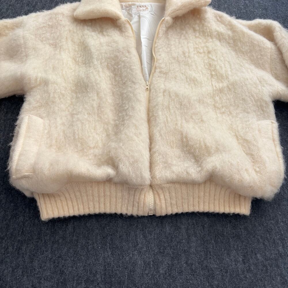 VINTAGE LANA ICELANDIC WOOL ZIP-UP CARDIGAN KNIT JACKET RARE WOMEN SIZE LARGE - Picture 6 of 11
